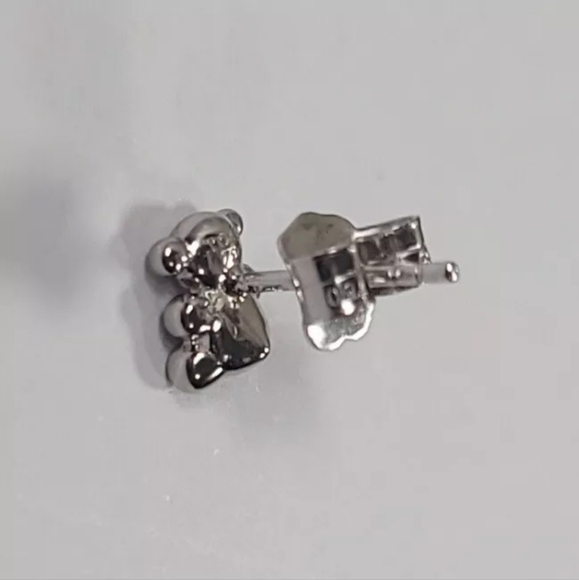New! Tous Bubble Bear. Silver Bear Earrings - Picture 3 of 4